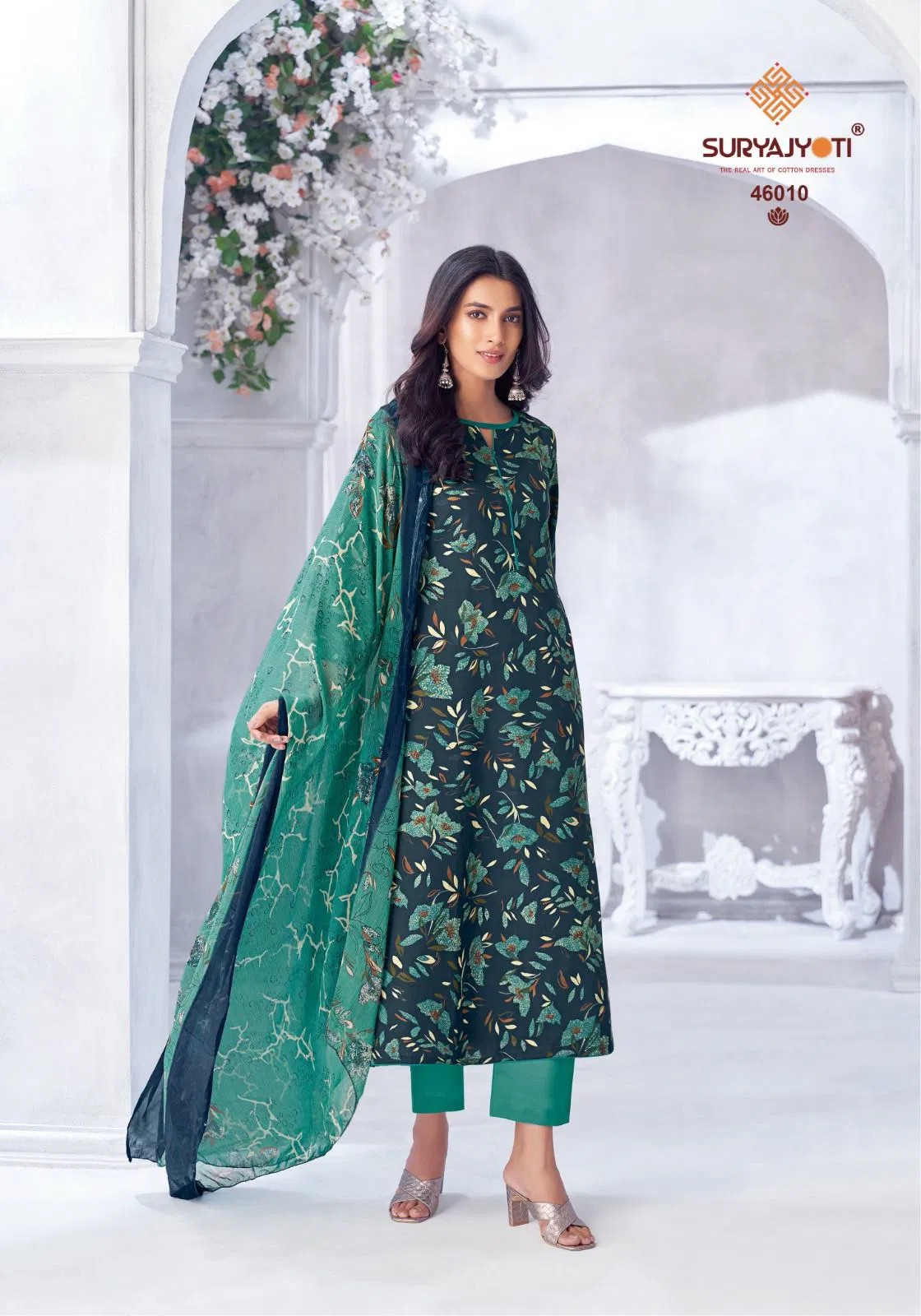 Naishaa Vol 46 By Suryajyoti Jam Satin Printed Dress Material Orders In India